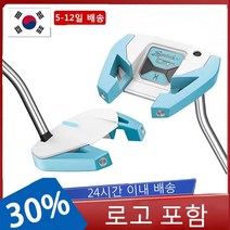 골프드라이버 골프클럽 골프아이언 골프퍼터 골프가방 골프 클럽 여성용 퍼터 실버 스틸 샤프트 헤드 커버 포함 티파니 블루 GIII 32 인치 3334, 4.35 inch