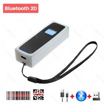 바코드스캐너 택배 무선 리더기 스캐너GZQIANJI-1D 2D QR 코드 스캐너 미니 휴대용 리더 USB 2.4GHz 무선, B 2D Scanner, 02 B 2D Scanner
