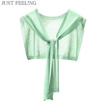 JUST FEEL!NG 아이스 얇은 여름용 니트숄 어깨숄가디건 여성 머플러 1+1