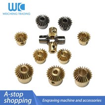 베벨기어 웜기어 감속기 1개 베벨 기어 1:1 0.4 모드 0.5 90 도 전송 diy 구리 스틸 스테인레스 0.8, 05 0.8M15T copper_07 6mm