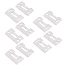 이발기 새로운 10Pcs 28 치아 지르코니아 세라믹 클리퍼 블레이드 Wahl 수석, WHITE, WHITE