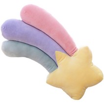 별똥별쿠션 별쿠션 달쿠션 무지개쿠션, 레인보우 50cm 컬러랜덤