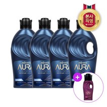 LG생활건강 아우라 딥센트 섬유유연제 화이트플로럴 1L x 4개 + 아우라 200ml, 단일옵션