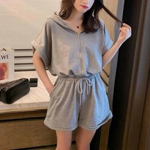 0ZPA5QTR 여성 멜빵 반바지 점프수트 여름