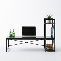 퍼니앤박스 FNB9 H형 좌식 컴퓨터 책상 1200X480, 월넛