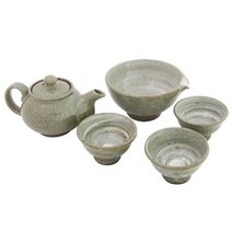 박씨상방 옹기토 귀얄고리 3인다기세트