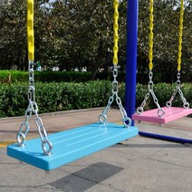 야외 그네 안장 설치 정원 놀이터 단단한 나무 원목, 흰색 60X20 + 수평 바 스트랩 2m