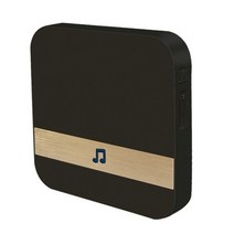 현관초인종 무선초인종 인터폰 벨 스티커 초인종카메라 벨 버튼 다세대주택 433mhz, 검은 색, EU 플러그