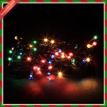 송년회 어린이놀이터 겨울파티 트리축제소품 오색칼라전구 성탄무드조명