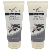 2개)네추어비 비더네추럴검은콩 클렌징마사지크림180ml, 2개, 180ml