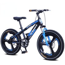산악자전거 로드바이크 묘기 성인세발 산악 픽시 자전거 16/18/20 인치 어린이 자전거 산악 단일 속도 디스, 01 black blue_03 20 inch