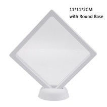 투명 주얼리 디스플레이 홀더 아크릴 서스펜션 스탠드 랙 반지 목걸이 시계 다이아몬드 케이스 보석, 09 White 11x11