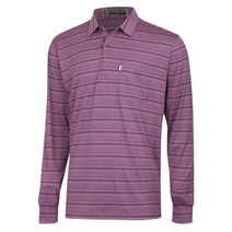 [파파브로] 남성 부드럽고 가벼운 신축성 간절기 카라넥 티셔츠 IU-KAA-NB58-자주