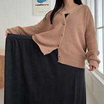 [4XL/두께선택/밑단박음질 추가!] 체형커버 롱 스커트 6color