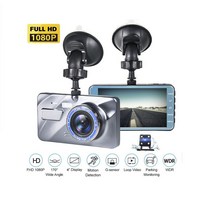 DFMEI 4인치 블랙박스 IPS 스크린 고화질 나이트비전 듀얼 카메라, 64G TF 카드