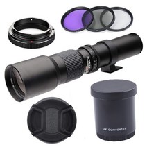 호환 텔레컨버터 익스텐더 콘버터 Lightdow 500mm1000mm f8 수동 망원 단렌즈 2배 컨버터 3pcs 67mm 필터 canon nikon sony pentax, 02 Black_08 후지 xf