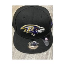 Baltimore Ravens New Era 9Fifty 스냅백 조절식 모자 블랙 색상