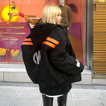 매드시스터 사무엘 스카치 항공점퍼 오버핏 후드