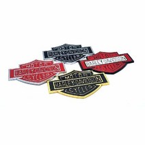 (K407) 할리데이비슨 모터사이클 엠블럼 스티커 뱃지, 실버