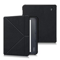 DINGGUAGUA Kobo Libra 2에 맞는 수면 커버 케이스 Kobo Libra 2 케이스용 자석 포함 그레이, Black