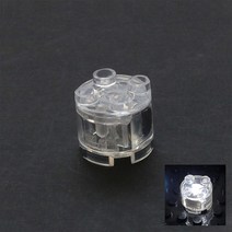 레고호환 LED 라이트 블럭 2X2 블록 원형 조명 디오라마 야경, LED 라이트 블록 원형 흰색