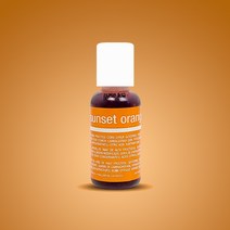 셰프마스터 식용색소 20g 수용성 초콜릿(지용성색소), 썬셋 오렌지 20g