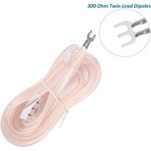 FM 다이폴 안테나 300 Ohm T 모양 300-ohm ~ 75-ohm 변압기 푸시-라디오 스테레오 튜너 수신기 용 F 유형 발룬, 한개옵션0