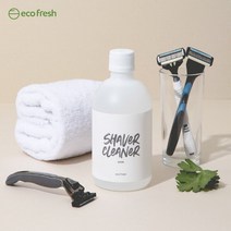 에코후레쉬 국산 면도기 면도날 클리너 세정제 500ml, 1. 면도기 클리너 500ml 1개