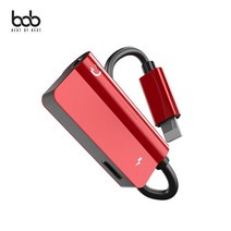 CP+bob 아이폰8핀 3.5MM 듀얼 이어폰젠더 충전+음악감상_S/N:55+55F5DA ; 이어젠더 아이폰듀얼젠더 이어폰듀얼젠더 아이폰이어폰 이어폰젠더 CJN9F5, CP bb-ip8db_레드