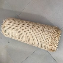 라탄 케인 원단 재료 케인망 DIY 라탄가구 공예품 만들기 천연 육각 팔각, 노르스름 16인치 (0.4미터 폭)/미터당