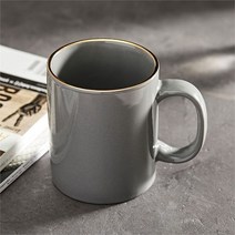 아틱앤베이스 키요 골드라인 머그컵, 딥그레이(SH5184), 1개