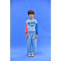 [매직에디션HU]덕콰이어트-DQ31-TS104 컬러블럭 맨투맨 23년 SS신상 봄신상 아동복 현대울산