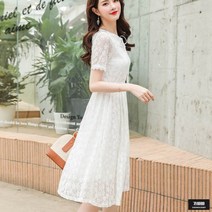 가바바 여성 원피스 레이스 세상 반팔 하객룩 원피스 G50835