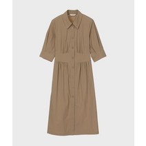 마인드브릿지 셔링장식 셔츠형 7부 원피스 MWOP5201