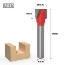 청소 바닥 조각 목공 도구 비트 1 개 6mm솔리드 카바이드 밀링 커터 엔드 밀 목재 커터, 02 6x10
