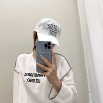 에이치스 쨍한컬러 핏예쁜 볼드자수 가벼운 폴리 볼캡 물놀이모자