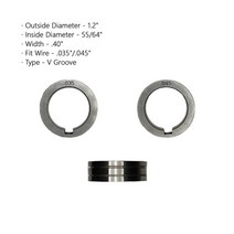 피더기 와이어 피더 송급장치 용접 MIG 용접기용 드라이브 롤러 용품 피드 부품 가스 차폐 그루브, 13.13