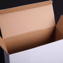 카톤 7 가지 크기 흰색 크래프트 종이 상자 3 레이어 골판지 직사각형 선물 포장 비즈니스 우편함 판지 10 개, [02]