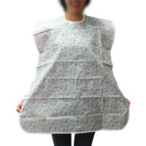 환자용 구강세척 방수 턱받이 에이프런 김장 화방 바리스타 공방 가정용 네일 미용사 업소 홈레스토랑 주부, 01-민트색