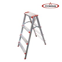 풍산 국산 가정용사다리 4단 접이식 알루미늄 간이발디딤대 사은품 공구가방 증정, 가정용4단 1개 공구가방