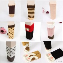 [도매아재] 의자발커버 4P 모음전의자발캡 의자발사개 식탁의자양말 의자발덮게 의자발소음방지, 07)의자발커버 강바지발브라운