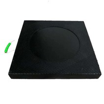 아웃트리거 크레인 사다리차 스카이차 내압 유압받침대 패드 침목 고임목 미끄럼방지 안전발판, 블랙 500 x 500 x 40