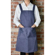 모올글래드 국내산 린넨 무지 앞치마 카페 주방 심플 민무늬 고급 공방 요리 어린이집 디자인 강남 예쁜 앞치마모음, 국내산 린넨 무지 앞치마 (코발트블루)