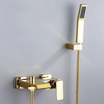 해바라기샤워기세트 입식 욕실 수전 샤워기 골드 항온 욕조 수도꼭지 디지털 디스플레이 샤워 세트 가압 브라스믹싱 밸브 XT435, [09] Gold 1