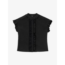 (정식매장판) GIAMBATTISTA VALLI 22SS NEW 지암바티스타발리 여성 포프라인 블라우스 (22SSPVCA1019-40POP 9999) 블랙