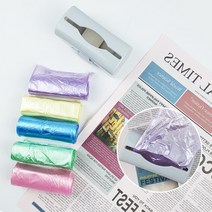 에스티케이 싱크대 쓰레기통분리수거 비닐봉투 연속비닐 롤팩 부착형 케이스1개+리필5롤