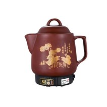 자동 한약 달임냄비 6L 탕약기 다림중탕기 추출기, 브라운 4L 옥타코어 경고음 나노 논스틱 팬