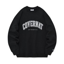 COVERNAT 아치 로고 맨투맨 블랙