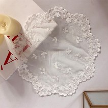 기타 바보사랑[피우다]플라워 레이스 받침 ( 테이블커버 장식)