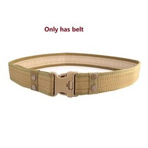 허리복대 경찰 전술 트리밍 보안 군사 훈련 안전 가드 유틸리티 듀티 허리 워벨트 개, Only belt tan_5